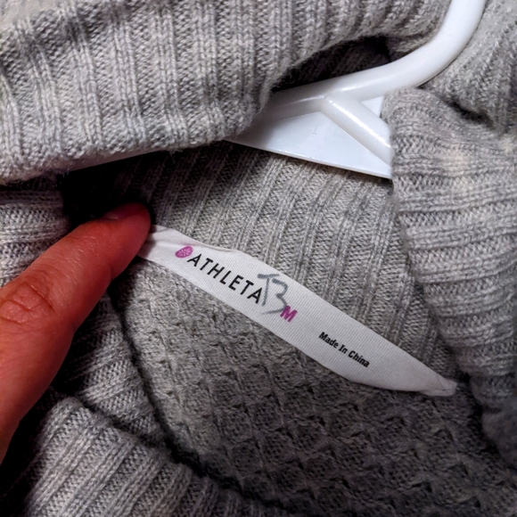 Athleta Spotlight Merino Wool Knit Sweater Dress M - Picture 4 of 10